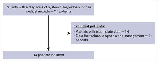 Patients included in the study.