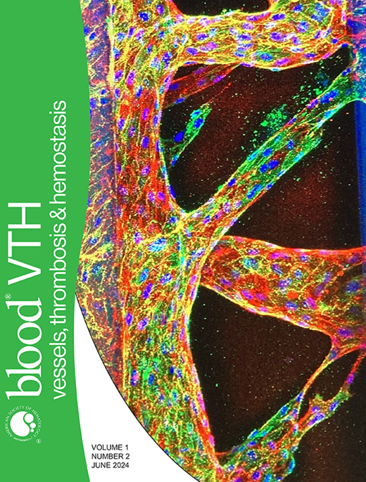 Blood Vessels, Thrombosis & Hemostasis Cover Image for Volume 1, Issue 2
