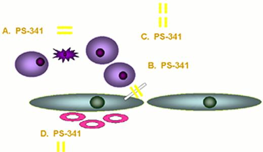 Anderson Figure 6 (Dalton et al). Actions of proteasome inhibitor against multiple myeloma.