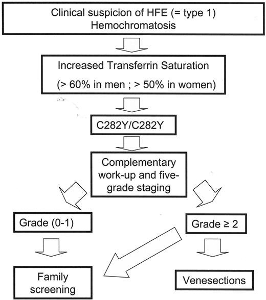 Figure 2. Overall strategy for HFE hemochromatosis.