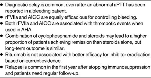 Recent insights into the management of AHA