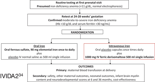 IVIDA2 trial flowsheet.36