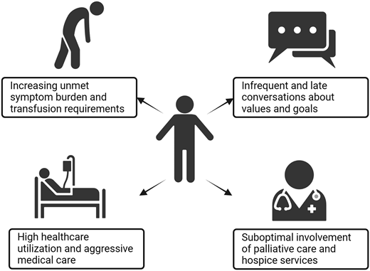 Current experience of patients with blood cancers at the end of life.