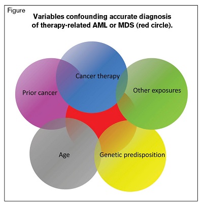 Variables Confounding Accurate Diagnosis of Therapy-Related AML or MDS (Red Circle)