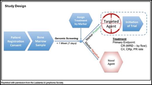 Study Design Diagram. Reprinted with permission from the Leukemia & Lymphoma Society.