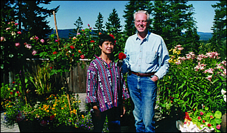 Dr. and Mrs. Finch at their home in central Washington.