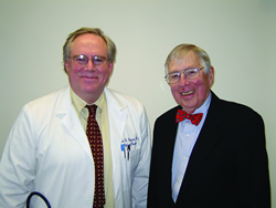 Drs. David Duggan, Chairman of Internal Medicine at SUNY Upstate Medical Center, and William Williams.
