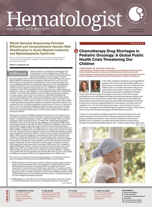 The Hematologist Cover Image for Volume 18, Issue 4