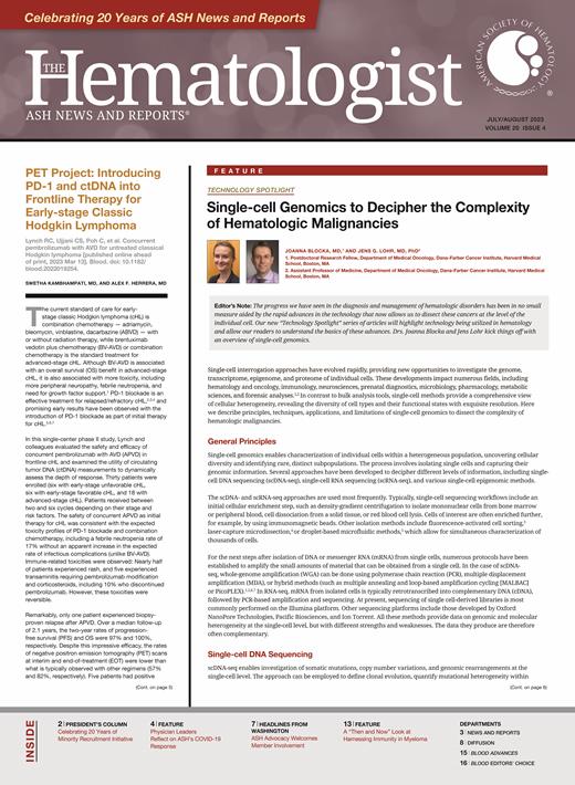 The Hematologist Cover Image for Volume 20, Issue 4