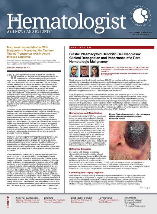 The Hematologist Cover Image for Volume 22, Issue 5
