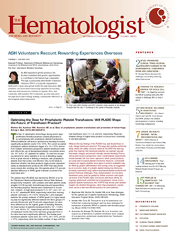 The Hematologist Cover Image for Volume 7, Issue 5